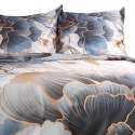 Pościel satynowa 140x200 Kwiaty szara beżowa 12405 SATYNLOVE PREMIUM Pościel satynowa 140x200 Kwiaty szara beżowa 12405 SATYNLOVE PREMIUM