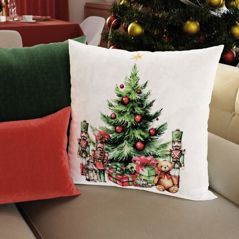 Poszewka świąteczna 40x40 Świąteczne prezenty wielokolorowa PBN282/POP/009/040040/1 Poszewka świąteczna 40x40 Świąteczne prezenty wielokolorowa PBN282/POP/009/040040/1