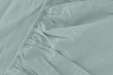 Prześcieradło z mikrofibry 140x200 miętowe jednobarwne z gumką Poly Prześcieradło z mikrofibry 140x200 miętowe jednobarwne z gumką Poly