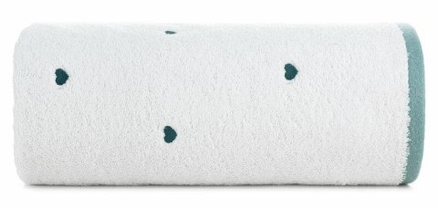 Ręcznik dziecięcy 50x90 Baby 58 biały niebieski Serca 480g/m2 Eurofirany Ręcznik dziecięcy 50x90 Baby 58 biały niebieski Serca 480g/m2 Eurofirany