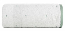 Ręcznik dziecięcy 70x140 Baby 60 biały miętowy Serca 480g/m2 Eurofirany