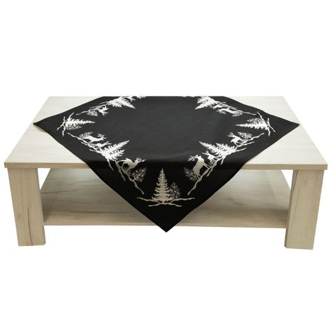 Serweta świąteczna 85x85 Zimowa noc czarna 616100/KSP/010/085085/1