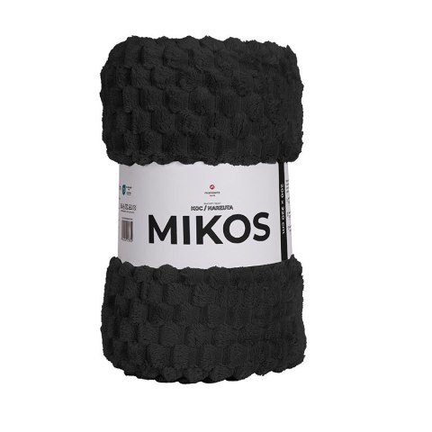 MIKOS koc dekoracyjny, rozmiar 160x200cm, kolor 006 czarny MIKOS0/KOD/006/160200/1