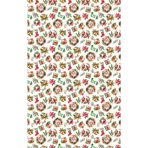 Obrus świąteczny 140x220 Świąteczny mix wielokolorowy PBN277/KSP/C09/140220/1
