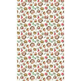 Obrus świąteczny 140x240 Świąteczny mix czerwony PBN277/KSP/C03/140240/1