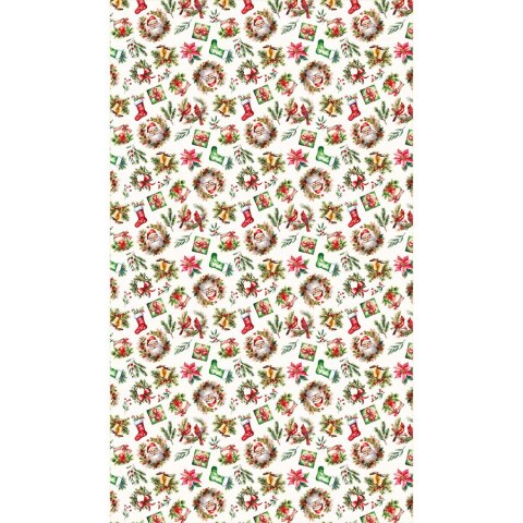 Obrus świąteczny 140x240 Świąteczny mix czerwony PBN277/KSP/C03/140240/1