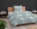Pościel flanelowa 140x200 miętowa kwiaty z jedną poszewką 4945 B Flanela 2024 Pościel flanelowa 140x200 miętowa kwiaty z jedną poszewką 4945 B Flanela 2024