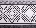 Pościel flanelowa 160x200 F-91 szara grafitowa ornamenty paski Matex Pościel flanelowa 160x200 F-91 szara grafitowa ornamenty paski Matex