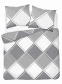 Pościel flanelowa 160x200 szara kratka 4955 A Flanela 2024 Pościel flanelowa 160x200 szara kratka 4955 A Flanela 2024