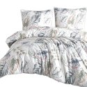 Pościel flanelowa 220x200 31505/1 biała wielokolorowa liście Flanelove Pościel flanelowa 220x200 31505/1 biała wielokolorowa liście Flanelove