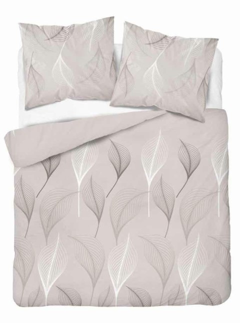 Pościel flanelowa 220x200 beżowa liście 4952 A Flanela 2024 Pościel flanelowa 220x200 beżowa liście 4952 A Flanela 2024