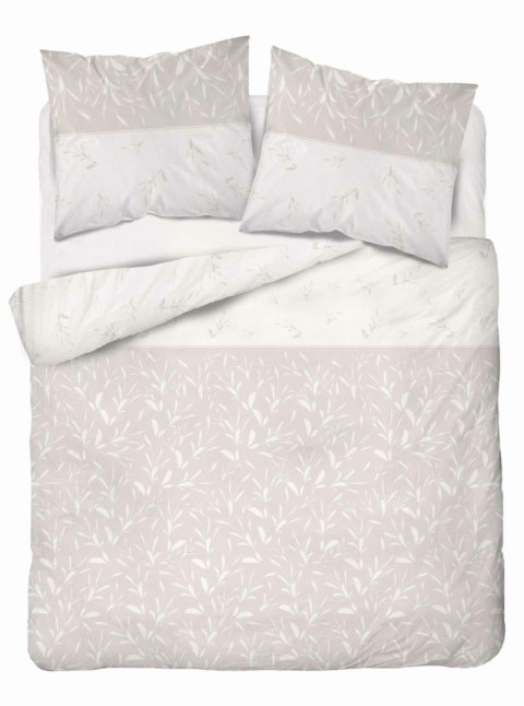 Pościel flanelowa 220x200 beżowa listki 4942 A Flanela 2024 Pościel flanelowa 220x200 beżowa listki 4942 A Flanela 2024