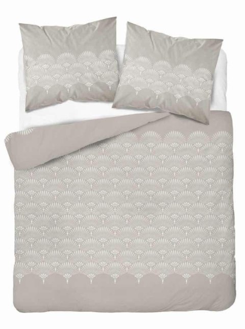 Pościel flanelowa 220x200 beżowa rozeta 4951 A Flanela 2024