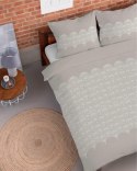 Pościel flanelowa 220x200 beżowa rozeta 4951 A Flanela 2024
