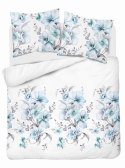 Pościel flanelowa 220x200 biała niebieska kwiaty 4949 B Flanela 2024 Pościel flanelowa 220x200 biała niebieska kwiaty 4949 B Flanela 2024