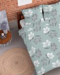 Pościel flanelowa 220x200 miętowa kwiaty 4945 B Flanela 2024 Pościel flanelowa 220x200 miętowa kwiaty 4945 B Flanela 2024