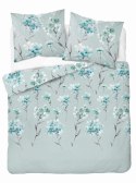 Pościel flanelowa 220x200 miętowa kwiaty 4953 B Flanela 2024