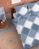 Pościel flanelowa 220x200 niebieska kratka 4955 B Flanela 2024 Pościel flanelowa 220x200 niebieska kratka 4955 B Flanela 2024