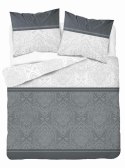 Pościel flanelowa 220x200 szara ornamenty 4950 B Flanela 2024 Pościel flanelowa 220x200 szara ornamenty 4950 B Flanela 2024
