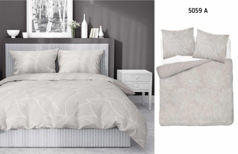 Pościel satynowa 220x200 szara biała kwiaty 5059A Home Satin 27 Pościel satynowa 220x200 szara biała kwiaty 5059A Home Satin 27