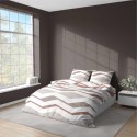 Pościel z mikrofibry 220x200 biała szara zygzak 5162 A 30 Light Pościel z mikrofibry 220x200 biała szara zygzak 5162 A 30 Light