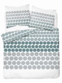 Pościel z mikrofibry 220x200 biała zielona szara groszki 5160 A 30 Light Pościel z mikrofibry 220x200 biała zielona szara groszki 5160 A 30 Light