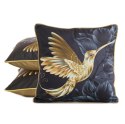 Poszewka dekoracyjna 45x45 Velvet 135 czarna złota ptak welurowa Eurofirany Poszewka dekoracyjna 45x45 Velvet 135 czarna złota ptak welurowa Eurofirany