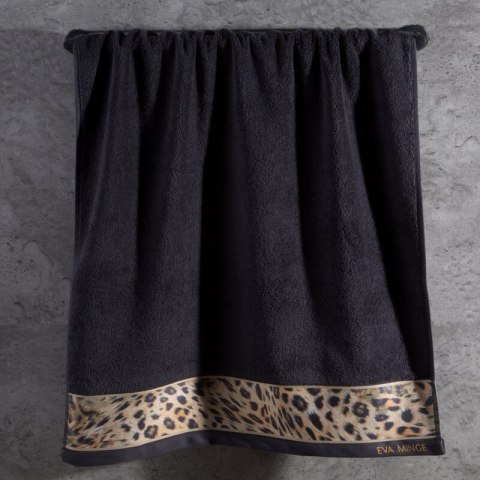 Ręcznik Eva 23 50x90 czarny frotte bawełniany 500 g/m2 Eva Minge Eurofirany Ręcznik Eva 23 50x90 czarny frotte bawełniany 500 g/m2 Eva Minge Eurofirany