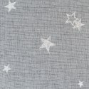 Firana 140x250 Star świąteczna biała srebrna gwiazdki z błyszczącym nadrukiem gotowa na przelotkach Eurofirany Firana 140x250 Star świąteczna biała srebrna gwiazdki z błyszczącym nadrukiem gotowa na przelotkach Eurofirany