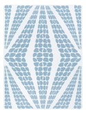 Koc bawełniany akrylowy 150x200 2138/3 Geometryczna lilia błękitny narzuta pled wykończony szydełkiem SG Koc bawełniany akrylowy 150x200 2138/3 Geometryczna lilia błękitny narzuta pled wykończony szydełkiem SG