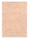 Koc bawełniany akrylowy 150x200 2145/2 Ciepły beton beżowy narzuta pled wykończony frędzlami SG