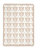 Koc dziecięcy 75x100 2166/1 Małe misie beżowy bawełniany akrylowy wykończony szydełkiem LC Koc dziecięcy 75x100 2166/1 Małe misie beżowy bawełniany akrylowy wykończony szydełkiem LC
