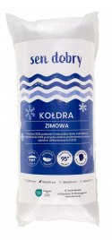 Kołdra antyalergiczna 135x200 Sen dobry zimowa biała 1100 g