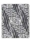 Narzuta pled 165x200 2141-2P Zebra czarny biały koc wykończony szydełkiem RAW Narzuta pled 165x200 2141-2P Zebra czarny biały koc wykończony szydełkiem RAW
