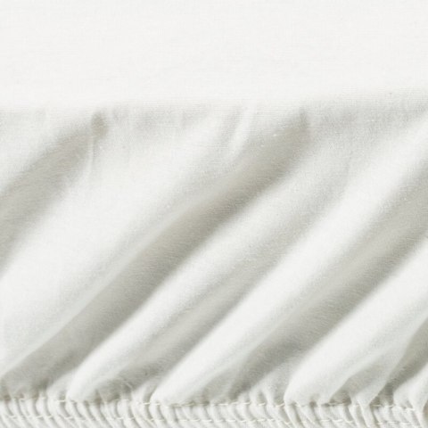Prześcieradło z gumką 100x200 Gładkie kremowe na wysoki materac 30 cm Eurofirany Prześcieradło z gumką 100x200 Gładkie kremowe na wysoki materac 30 cm Eurofirany