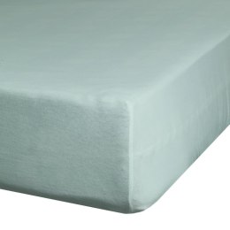Prześcieradło z gumką 100x200 Gładkie miętowe na wysoki materac 30 cm Eurofirany