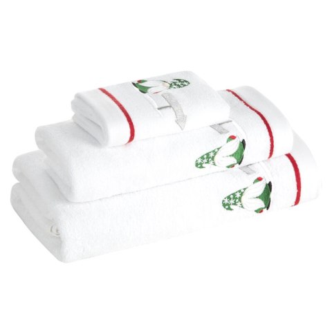 Ręcznik Gerda 1 50x90 biały zielony dziadek mróz świąteczny 450 g/m2 Eurofirany Ręcznik Gerda 1 50x90 biały zielony dziadek mróz świąteczny 450 g/m2 Eurofirany