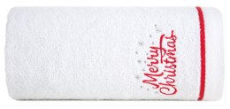 Ręcznik Gerda 3 50x90 biały Merry Christmas świąteczny 450 g/m2 Eurofirany