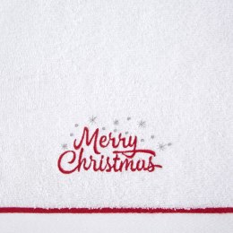 Ręcznik Gerda 3 50x90 biały Merry Christmas świąteczny 450 g/m2 Eurofirany