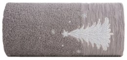 Ręcznik Joy 1 50x90 stalowy choinka świąteczny 480 g/m2 Eurofirany