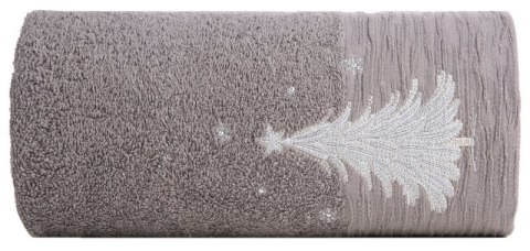Ręcznik Joy 1 70x140 stalowy choinka świąteczny 480 g/m2 Eurofirany Ręcznik Joy 1 70x140 stalowy choinka świąteczny 480 g/m2 Eurofirany