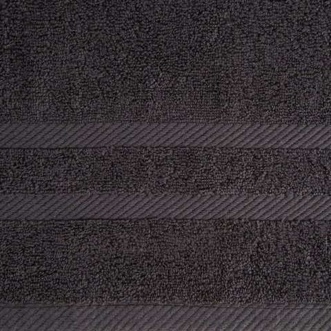 Ręcznik Milo 100x150 czarny 500 g/m2 frotte bawełniany Eurofirany Ręcznik Milo 100x150 czarny 500 g/m2 frotte bawełniany Eurofirany