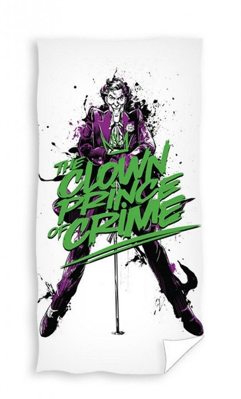 Ręcznik dziecięcy 70x140 Batman Clown biały kolorowy plażowy bawełniany C24 Ręcznik dziecięcy 70x140 Batman Clown biały kolorowy plażowy bawełniany C24