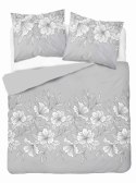 Pościel satynowa 160x200 szara biała kwiaty liście 5086 B Home Satin 11 Pościel satynowa 160x200 szara biała kwiaty liście 5086 B Home Satin 11