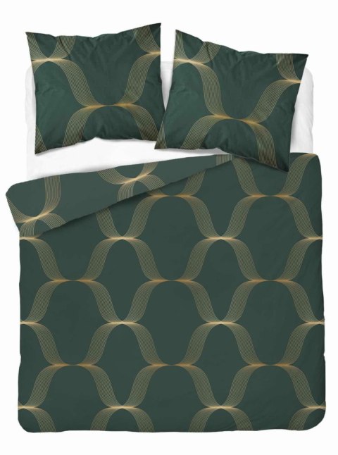 Pościel satynowa 220x200 zielona butelkowa złota ornament 5088 B Home Satin 11 Pościel satynowa 220x200 zielona butelkowa złota ornament 5088 B Home Satin 11