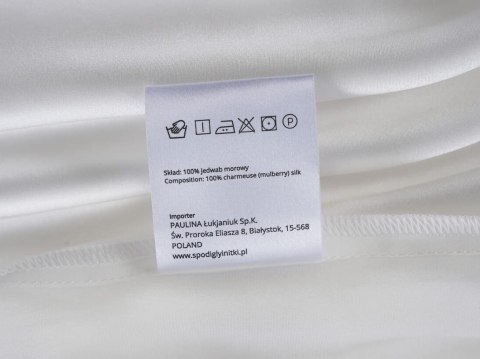 Poszewka jedwabna 70x80 biała jednobarwna Premium Poszewka jedwabna 70x80 biała jednobarwna Premium