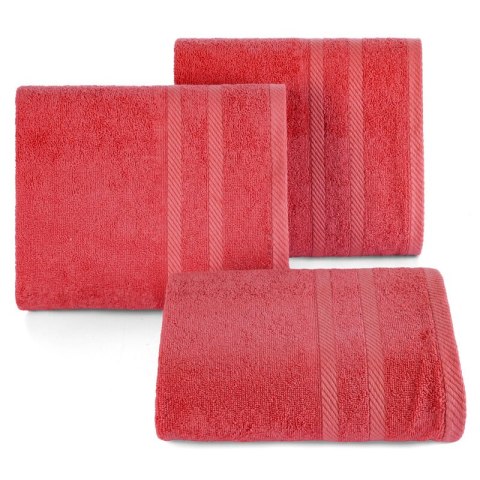 Ręcznik Milo 50x90 czerwony 500 g/m2 frotte bawełniany Eurofirany Ręcznik Milo 50x90 czerwony 500 g/m2 frotte bawełniany Eurofirany