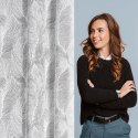 Zasłona 140x250 Linnea biała gotowa na przelotkach Eurofirany Zasłona 140x250 Linnea biała gotowa na przelotkach Eurofirany