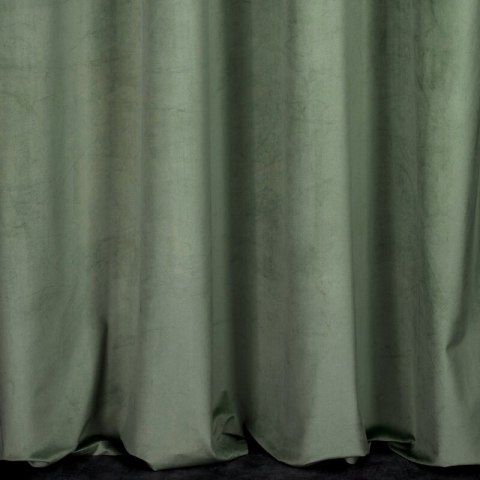 Zasłona 140x250 Melanie welurowa miętowa ciemna gotowa na przelotkach Eurofirany Zasłona 140x250 Melanie welurowa miętowa ciemna gotowa na przelotkach Eurofirany