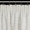 Zasłona 140x270 Rosi beżowa srebrna gotowa na taśmie Eurofirany